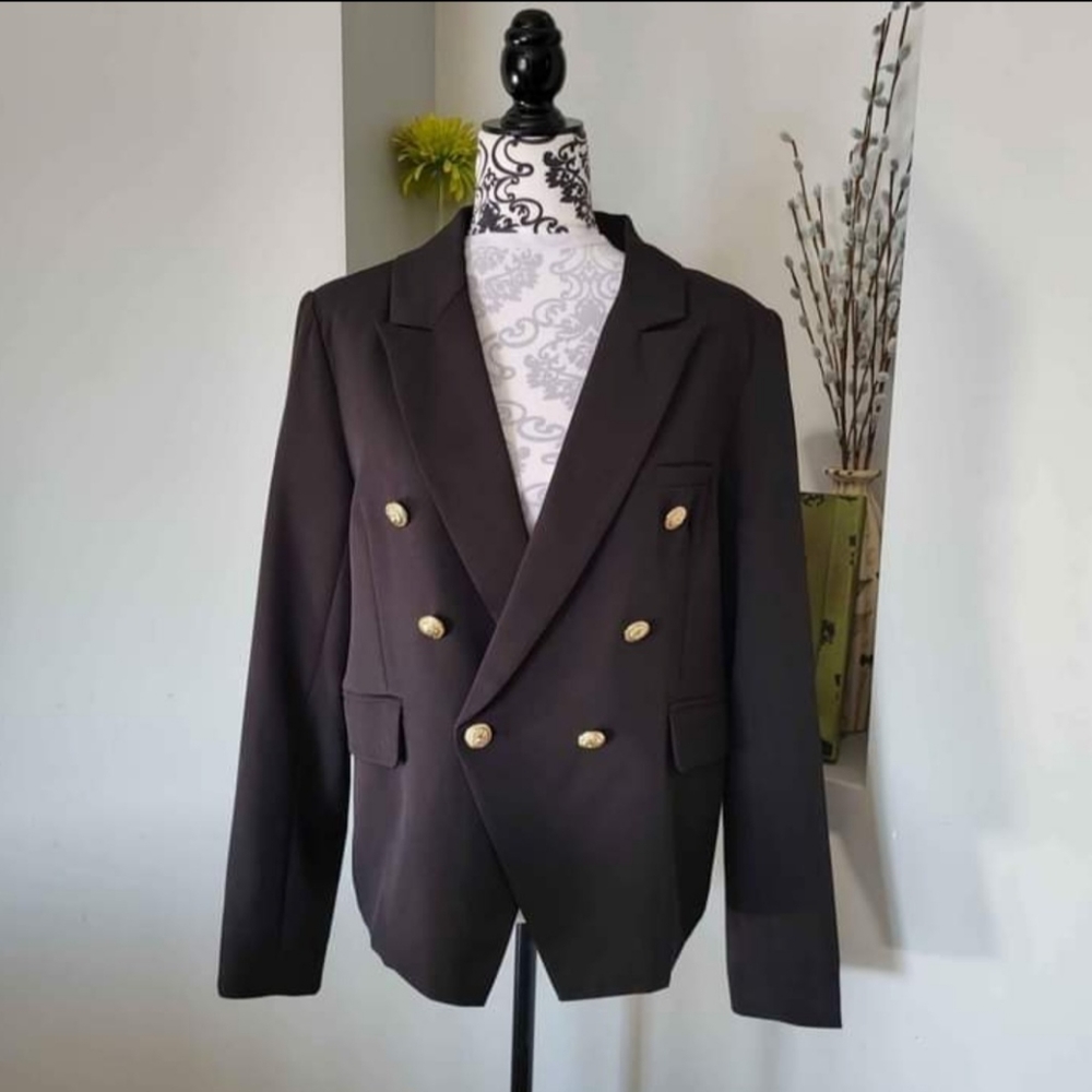 A.Z.I NEW YORK Valentine Sequined Heart Blazer NEW Women’s Sz Lrg - Picture 2 of 9